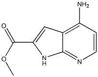 methyl 4-amino-1H-pyrrolo[2,3-b]pyridine-2-carboxylate Struktur