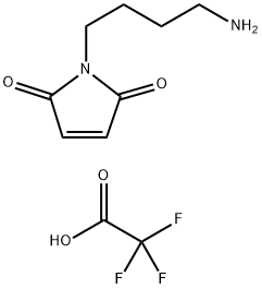 4-(2,5-dioxo-2,5-dihydro-1H-pyrrol-1-yl)butan-1-aminium trifluoroacetate Struktur