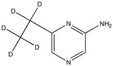 2-Amino-6-(ethyl-d5)-pyrazine Struktur