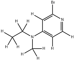 2-Bromo-4-(methylethylamino)pyridine-d11 Struktur