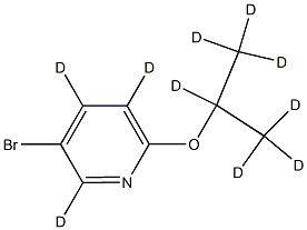 3-Bromo-6-(iso-propoxy)pyridine-d10 Struktur