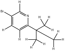 3-Bromo-6-(tert-butyl)pyridine-d12 Struktur