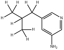 3-Amino-5-(iso-butyl-d9)-pyridine Struktur