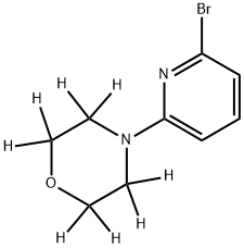 2-Bromo-6-(morpholino-d8)-pyridine Struktur