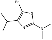 5-Bromo-4-(iso-propyl)-2-(dimethylamino)thiazole Struktur