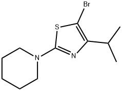 5-Bromo-4-(iso-propyl)-2-(piperidino)thiazole Structure