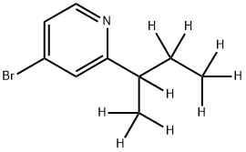 4-Bromo-2-(sec-butyl-d9)-pyridine Struktur