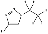 4-Bromo-1-(ethyl-d5)-1,2,3-triazole Struktur