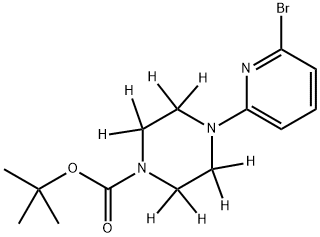 2-Bromo-6-[N-Boc-(piperazin-d8)-1-yl]pyridine Struktur