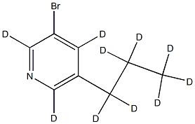 3-Bromo-5-(n-propyl)pyridine-d10 Struktur