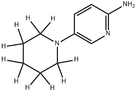 2-Amino-5-(piperidino-d10)-pyridine Struktur