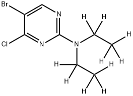 5-Bromo-4-chloro-2-(diethylamino-d10)-pyrimidine Struktur