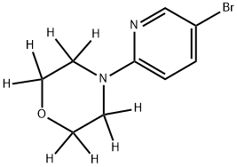 3-Bromo-6-(morpholino-d8)-pyridine Struktur