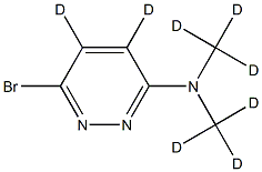 3-Bromo-6-(dimethylamino)pyridazine-d8 Struktur