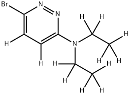 3-Bromo-6-(diethylamino)pyridazine-d12 Struktur