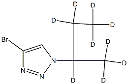 4-Bromo-1-(sec-butyl-d9)-1,2,3-triazole Struktur