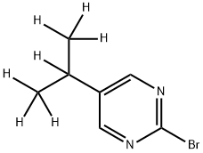 2-Bromo-5-(iso-propyl-d7)-pyrimidine Struktur