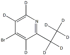 4-Bromo-2-ethylpyridine-d8 Struktur