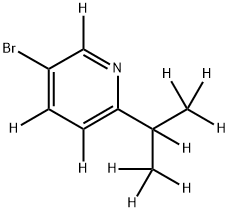 3-Bromo-6-(iso-propyl)pyridine-d10 Struktur