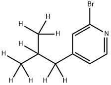 2-Bromo-4-(iso-butyl-d9)-pyridine Struktur