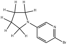 2-Bromo-5-(pyrrolidino-d8)-pyridine Struktur