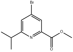 4-Bromo-2-(methoxycarbonyl)-6-(1-methylethyl)pyridine Struktur