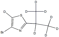 4-Bromo-2-(iso-propyl)thiazole-d8 Struktur