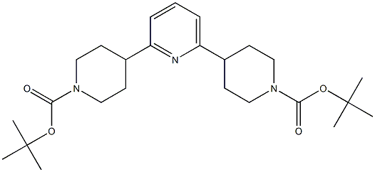 2,6-DI(N-BOC-PIPERIDIN-4-YL)PYRIDINE Struktur