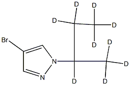 4-Bromo-1-(sec-butyl-d9)-pyrazole Struktur