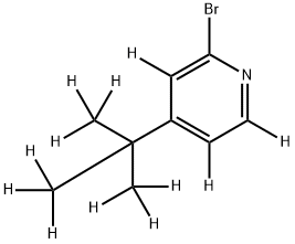 2-Bromo-4-(tert-butyl)pyridine-d12 Struktur