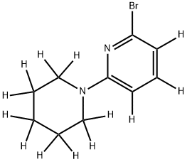 2-Bromo-6-(piperidino)pyridine-d13 Struktur