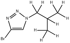 4-Bromo-1-(iso-butyl-d9)-1,2,3-triazole Struktur