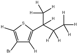 3-Bromo-5-(sec-butyl)thiophene-d11 Struktur