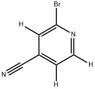 2-Bromo-4-cyanopyridine-d3 Struktur