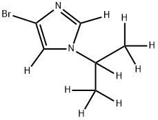 4-Bromo-1-(iso-propyl)imidazole-d9 Struktur