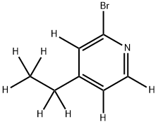 2-Bromo-4-ethylpyridine-d8 Struktur