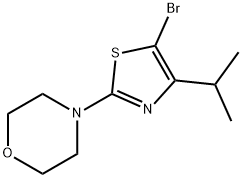 5-Bromo-4-(iso-propyl)-2-(morpholino)thiazole Structure