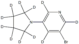 3-Bromo-5-(pyrrolidino)pyridine-d11 Struktur