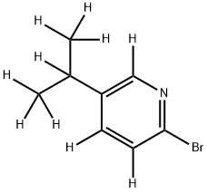 2-Bromo-5-(iso-propyl)pyridine-d10 Struktur