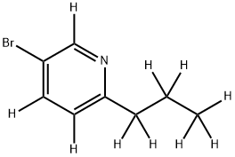 3-Bromo-6-(n-propyl)pyridine-d10 Struktur