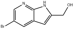 (5-Bromo-1H-pyrrolo[2,3-b]pyridin-2-yl)methanol Struktur