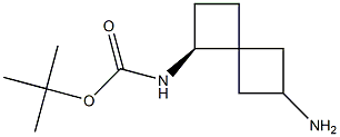 tert-butyl ((1S,4R,6R)-6-aminospiro[3.3]heptan-1-yl)carbamate Struktur