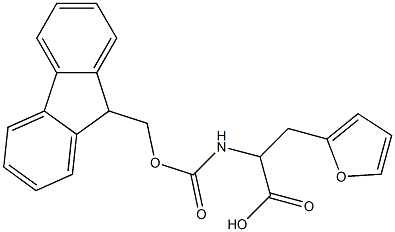 Fmoc-beta-(2-furyk)-dl-alanine Struktur