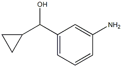 (3-aminophenyl)(cyclopropyl)methanol Struktur