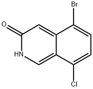 5-bromo-8-chloroisoquinolin-3-ol Struktur