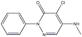 4-chloro-5-(methylamino)-2-phenyl-3(2H)-pyridazinone Struktur