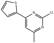 2-Chloro-4-(2-thienyl)-6-methylpyrimidine Struktur