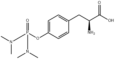 (2S)-2-Amino-3-(4-((bis(dimethylamino)ph
osphoryl)oxy)phenyl)propanoic acid Struktur