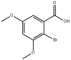 2-Bromo-3,5-dimethoxy-benzoic acid Struktur