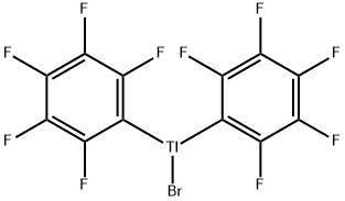 Thallium, bromobis(pentafluorophenyl)- (7CI,8CI,9CI) Struktur